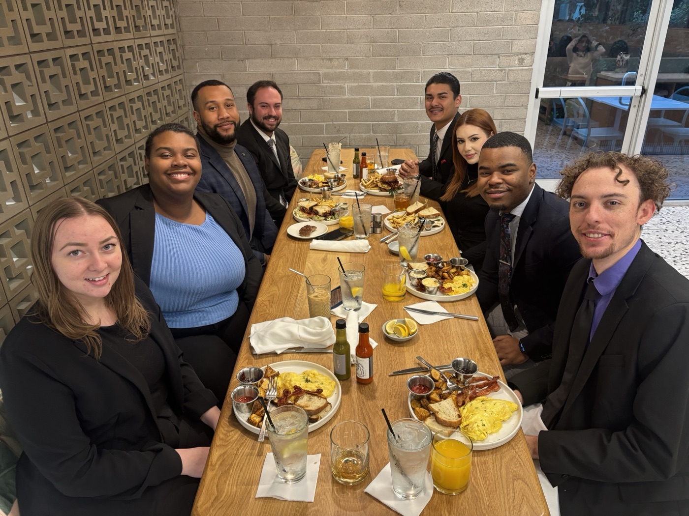 Team lunch and celebration